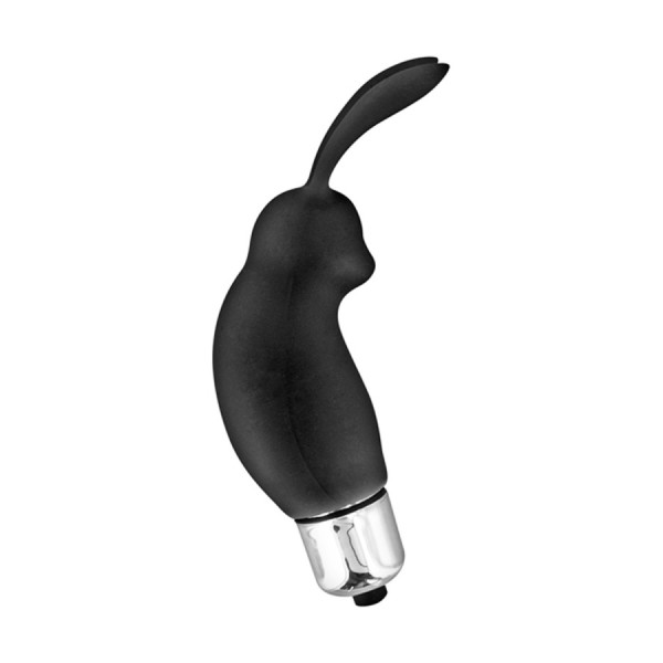 Stimulateur de clitoris vibrant noir rabbit 